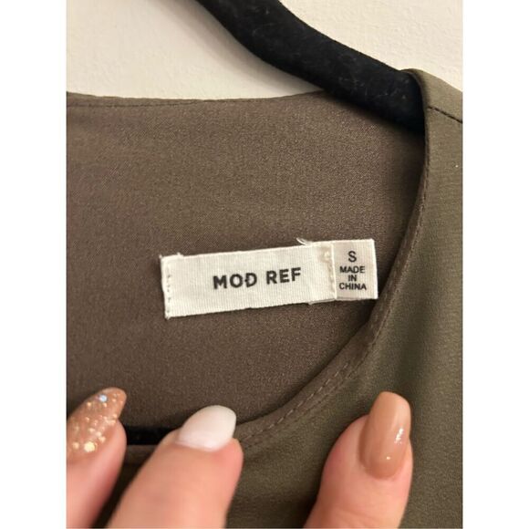 Mod Ref Faux Wrap Front Dress NWT S - Picture 3 of 9